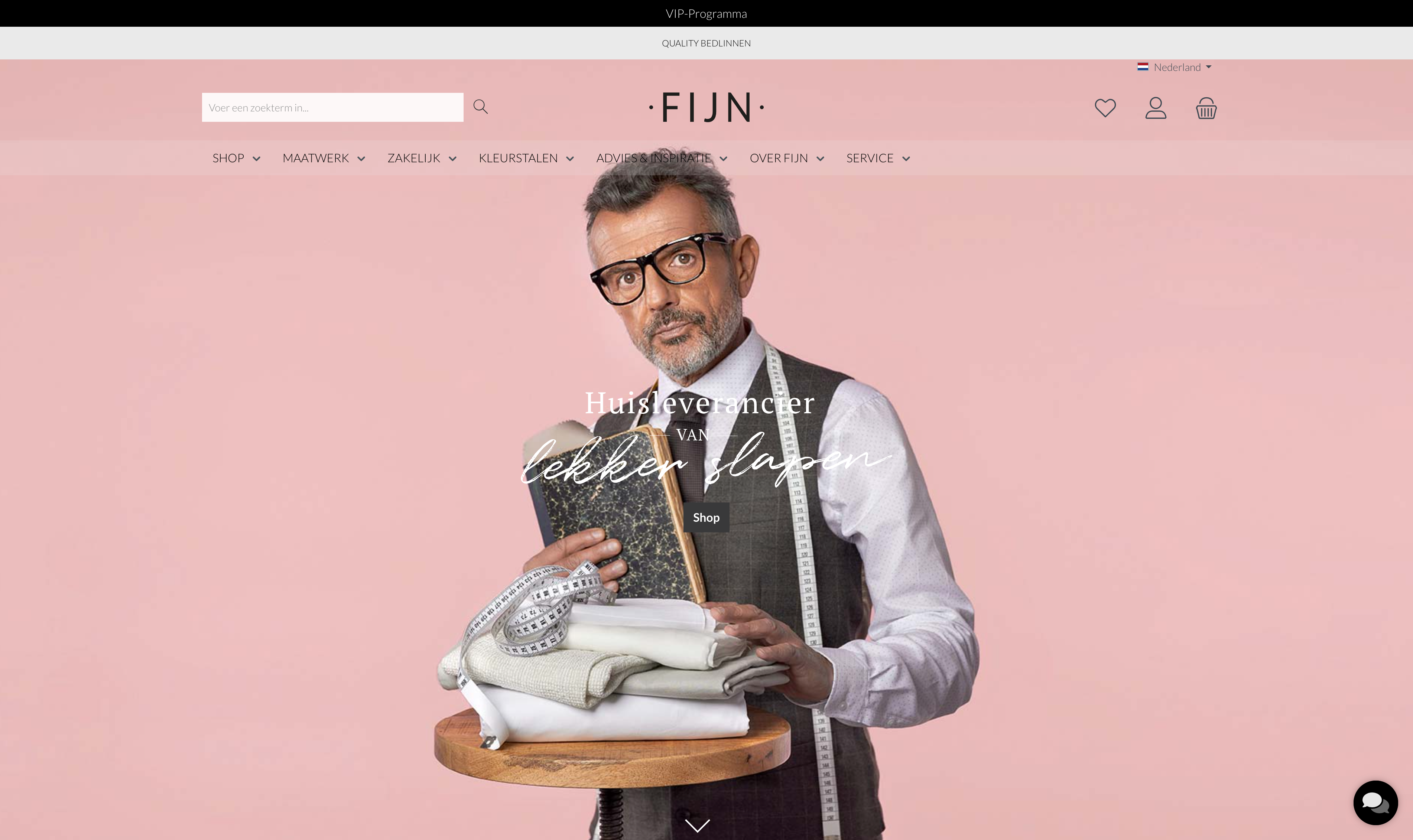 Fijn.nl desktop view